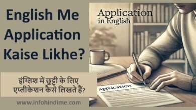 english-me-application-kaise-likhe